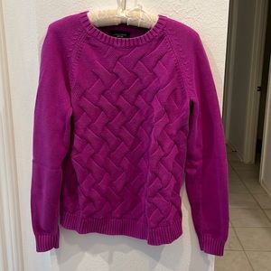 Fuchsia patterned sweater